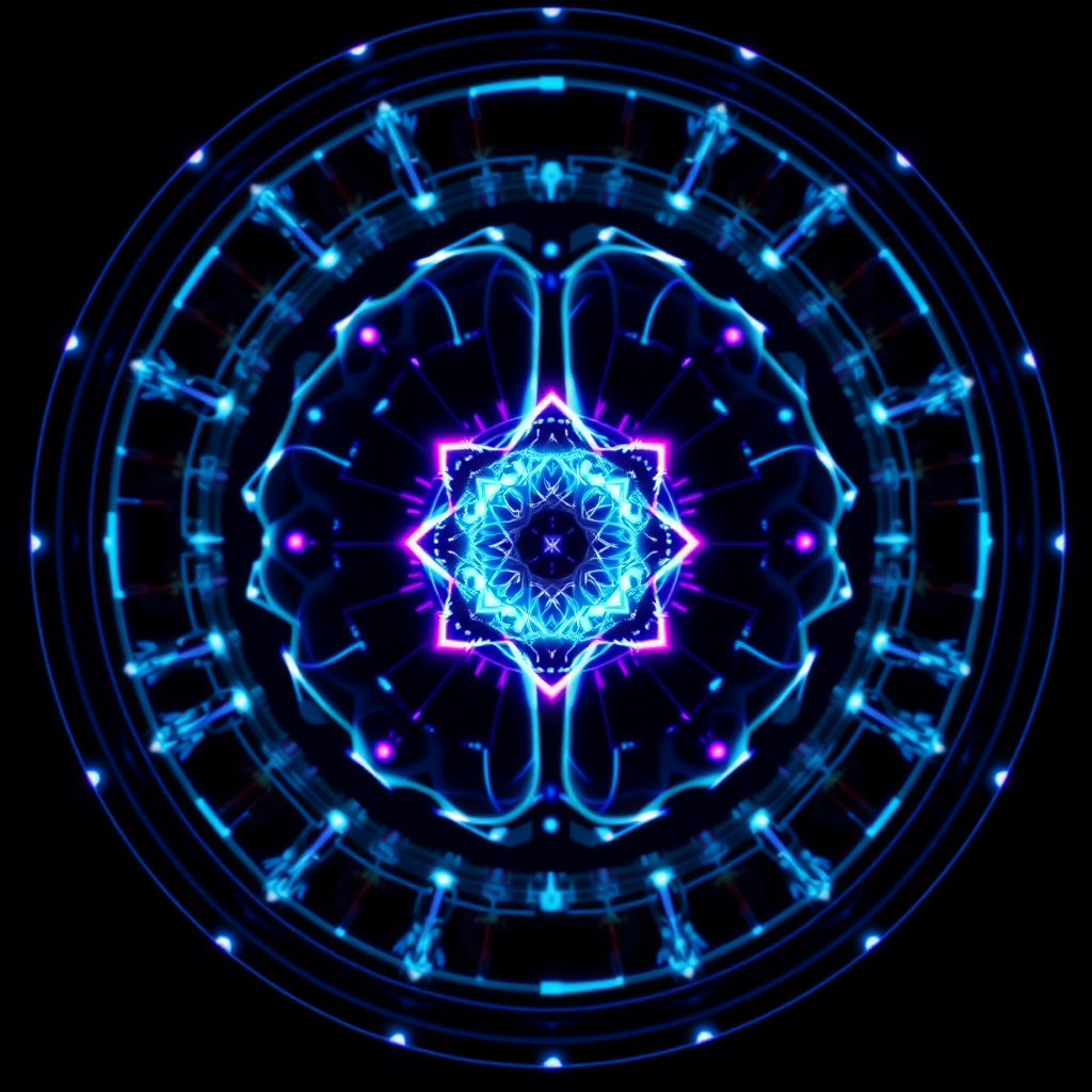 Neural core visualization with concentric energy rings